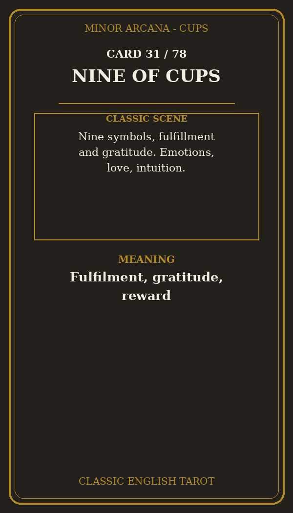 NINE OF CUPS
