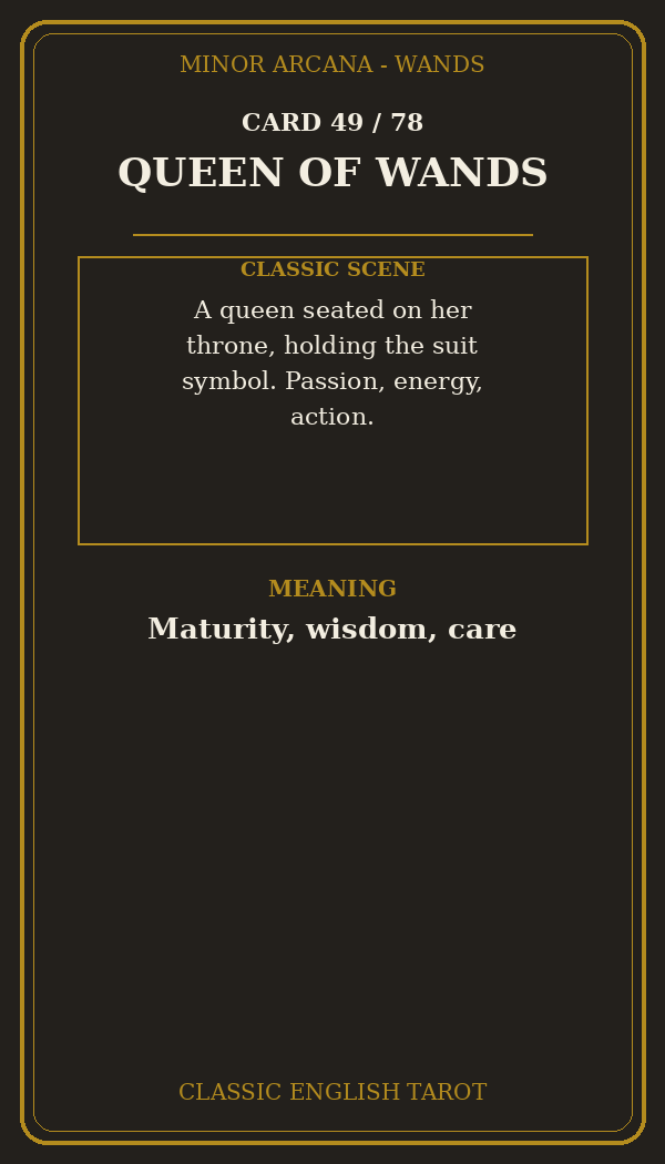 QUEEN OF WANDS