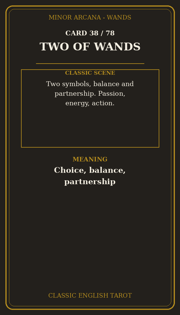 TWO OF WANDS