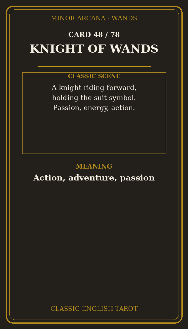KNIGHT OF WANDS