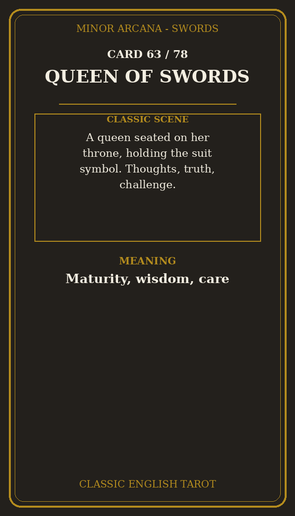QUEEN OF SWORDS