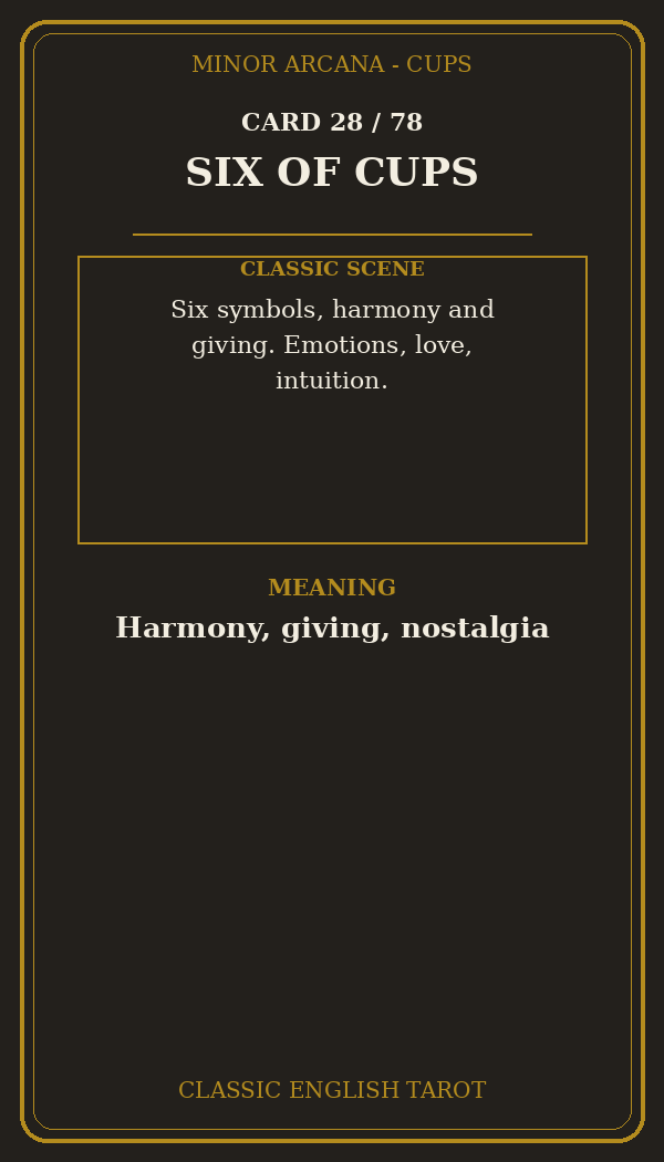 SIX OF CUPS