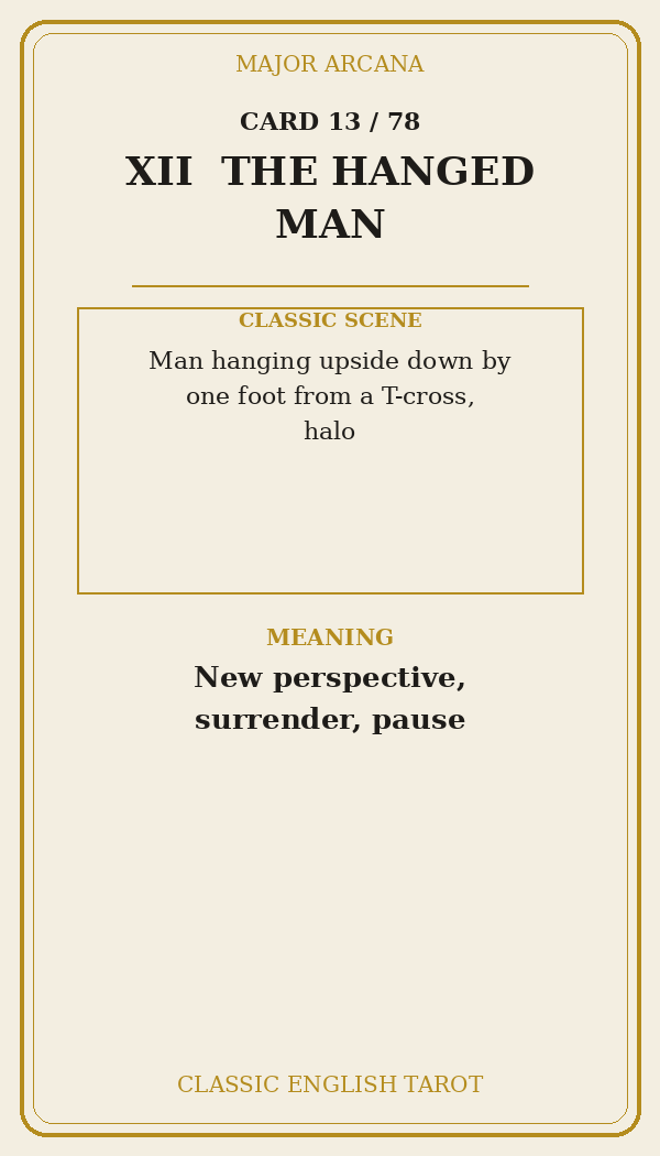 THE HANGED MAN